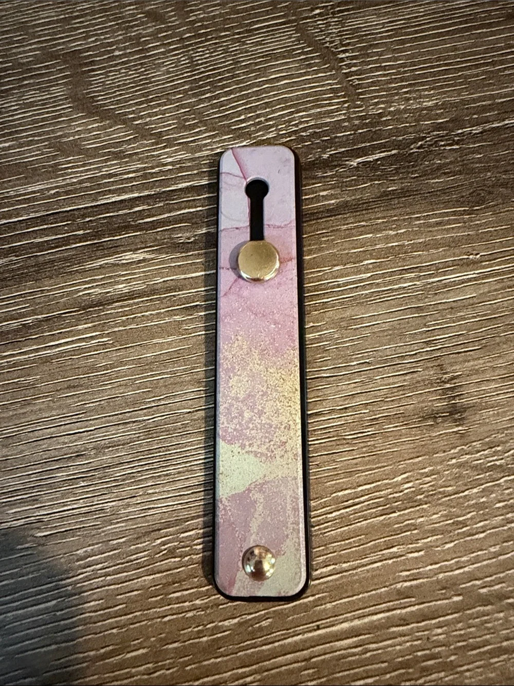 Weewooday Purple Marble Phone Strap Stand with Gold Rivets 4” NEW Adhesive back
